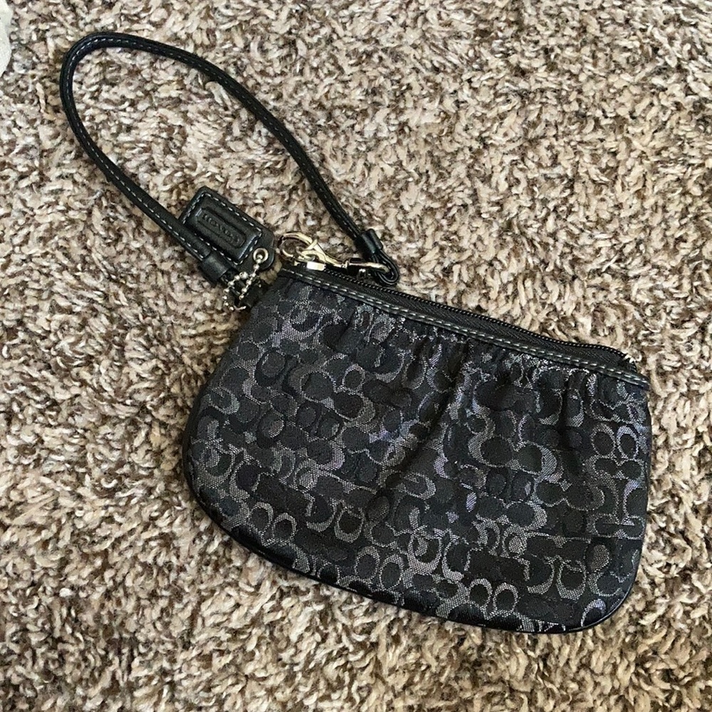 Coach signature wristlet